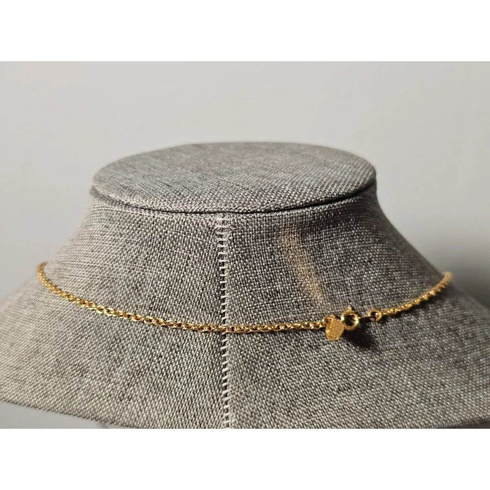 Joan Rivers Faberge Egg Necklace Vintage Long Chain Pendant Goldtone 30" - Picture 3 of 3